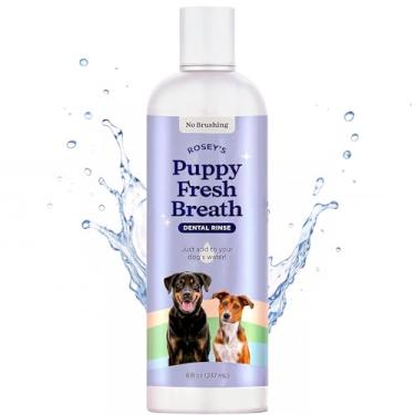 Imagem de ROSEY'S PUPPY FRESH BREATH - Aditivo de água para cães para cuidados dentários - Mantém o hálito fresco e limpa os dentes para cães - Aromatizador de hálito para cães para promover gengivas saudáveis