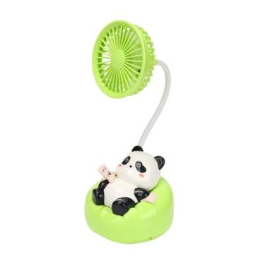 Imagem de Ioensy Fã de ventilador pessoal portátil Fã de resfriamento rotativo Compact 3 Velocidades ajustáveis ​​Suporte de telefone portátil para viagens em casa, Verde