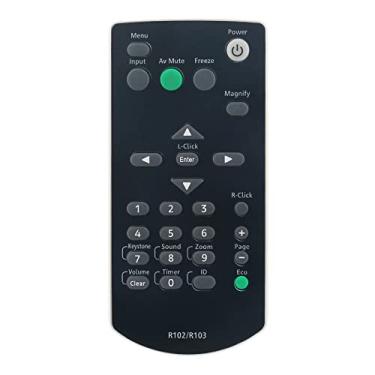 Imagem de Allimity Controle remoto substituído R102 R103 adequado para projetor Ricoh PJ X3340N PJ X4240N PJ WX4240N PJ X3240N
