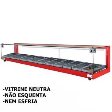 Imagem de B-VN150 - Vitrine Neutra Beta 1,50m Vermelha - Bivolt - Omega