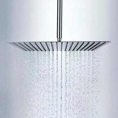 Imagem de Ducha De Teto Quadrada 40x40 Inox Sus304 40cm Com Braço