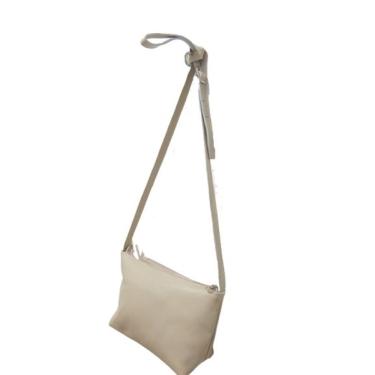 Imagem de Bolsa Feminina Social festa De Couro Zup Cor Off White