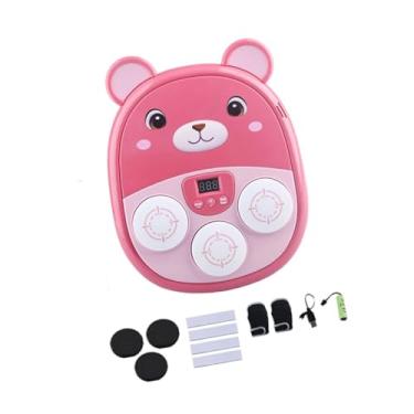 Imagem de Colaxi Máquina de boxe musical para meninas, equipamento de soco, brinquedo esportivo para escritório, Rosa, 27.5x22x4.35 Cm