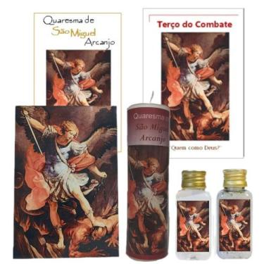 Imagem de Quaresma de São Miguel Arcanjo 2025 Quadro Vela 40 Dias de Oração Quem