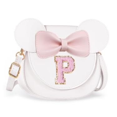 Imagem de Aganmi Linda bolsa tiracolo para meninas 2, 3, 4, 5, 6, 7, 8 anos, presente de aniversário, carteira infantil, Creme, 7.1*6.7*3.1in (18*17*8cm)