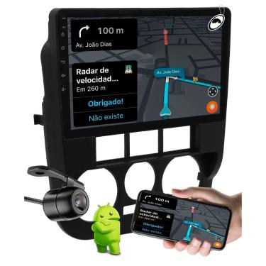 Imagem de Multimidia 2 Din 9" Polegadas Android Gol Saveiro Parati G4 + Moldura + Câmera Ré