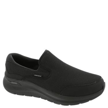 Imagem de Skechers Tênis masculino Arch Fit 2.0 Vallo Slip-On, Preto/preto, 8.5 X-Wide