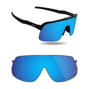 Imagem de Fiskr Lentes polarizadas de substituição compatíveis com óculos de sol Oakley Sutro Lite OO9463, resistente a impactos e ajuste perfeito - azul gelo