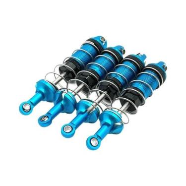 Imagem de 1/16 RC Car Metal Oil Shock Absorber Amortecedor 4pcs Peças De Atualiz