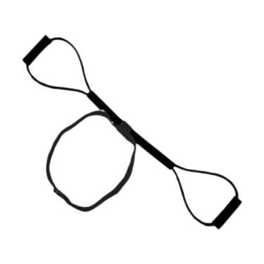 Imagem de kowaku Faixa de resistência para boxe, faixa de exercícios, 8 palavras, acessórios para exercícios de socos, equipamento de treinamento de boxe de sombra, Preto 35lb