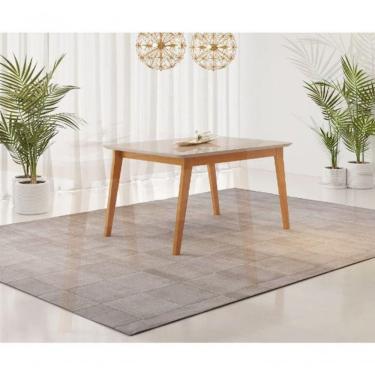 Imagem de Mesa De Jantar Elegance Jcm Movelaria Cinamomo/off 1,80 M