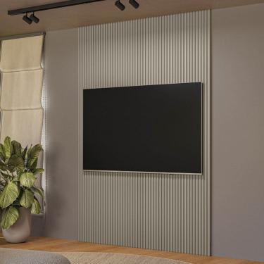 Imagem de Painel para TV Até 75 Polegadas Ripado Gris Fosco 810010149 - Linea Brasil
