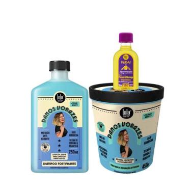 Imagem de Kit Lola Danos Vorazes Sh 250ml + Masc 450ml + Pinga! Óleo Pataúa e Mo