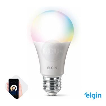 Imagem de Lampada Led Rgb Bulbo 15w Inteligente Smart Wifi Elgin