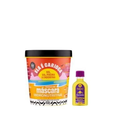 Imagem de Kit Lola Ela é Carioca Masc 450ml + Pinga! Óleo Pataúa e Moringa 50ml 