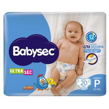 Imagem de Fralda Infantil BabySec Ultra Jumbinho Tamanho P 20 Unidades