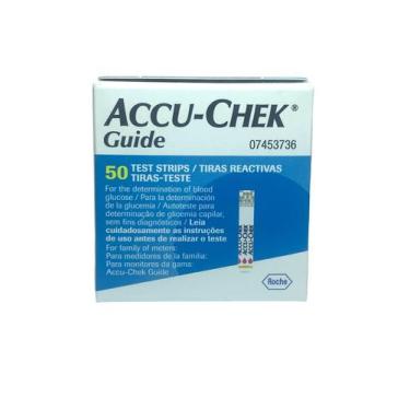 Imagem de Tiras Medidor Glicemia Accu Check Guide 50 Unidades - Accu-chek