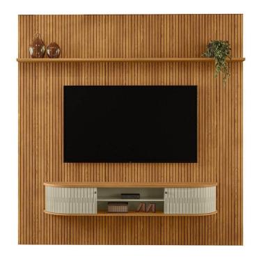 Imagem de Combo Home Suspenso + Painel Para 60 Polegadas New Bugatti - 7 Decor Cumaru E Opala