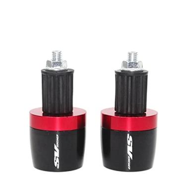 Imagem de Extremidades das manoplas do guidão da motocicleta, tampas das extremidades dos manoplas, acessórios deslizantes de peso para Suzuki SV650S SV 650S SV650 1999-2019