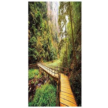 Imagem de Película de privacidade para janela de decoração de apartamento, janela decorativa 3D, decalques de vitrais, adesivo de janela aderente estática não adesivo, L90 x C 190 cm, multicolorido