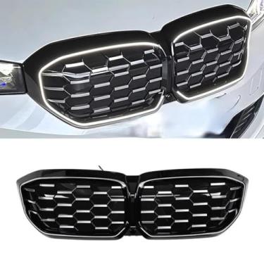 Imagem de Grade de para-choque de LED para carro, tiras decorativas, kit de corpo de grade de corrida para para-choque dianteiro para peça externa i3 2022-2025 (estrela prateada)