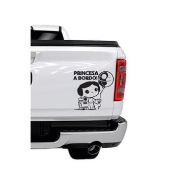 Imagem de Adesivo Para Carro Princesa A Bordo - Lojinha Da Luc Adesivos