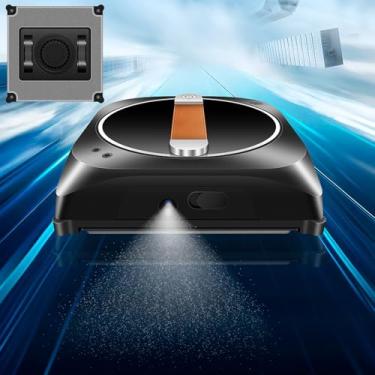 Imagem de Robô de limpeza de sacadas de vidro, robô limpador de janelas com jato de água duplo e potência de sucção de 2500 Pa, planejamento de caminho inteligente, perfeito para janelas de arranha-céus e