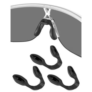 Imagem de Almofadas de nariz de substituição de silicone para Oakley Corridor OO9248 OO9248A Corridor SQ OO9415 Crosslink Fit OX8136 OX8142, Preto*3 - Ajuste regular, 0