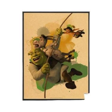 Imagem de Shrek Clássico Anime Vintage Poster Sem Moldura Arte De Parede Para Qu