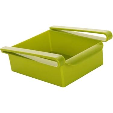 Imagem de Gaçadinha da geladeira Puxe a bandeja multifuncional de armazenamento pendurada para o ovo vegetal fruta geladeira organizador de materiais pp 15.3x16.3x6.5cm