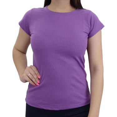 Imagem de Blusa Feminina LZT Canelada Lilás - 553-Feminino