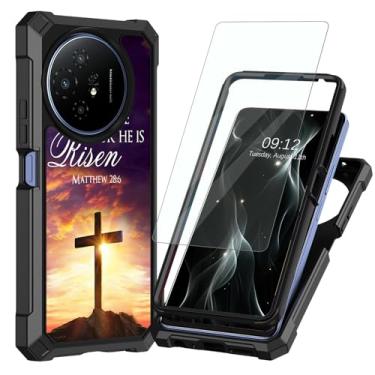 Imagem de BREIDMKFM Capa para celular TCL 50 XL 5G com protetor de tela, proteção de camada dupla de policarbonato rígido TPU macio bumper à prova de choque canto capa protetora resistente para TCL 50XL 5G