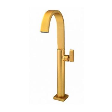 Imagem de Torneira de Mesa para Cuba de Apoio 1195 33 Dourado Fosco - Perflex