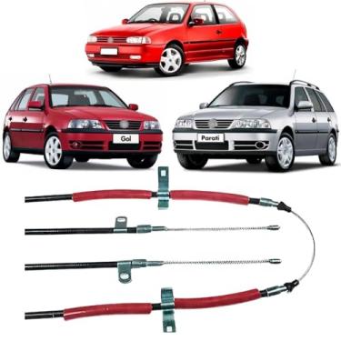 Imagem de CABO FREIO DE MÃO TRASEIRO TAMBOR GOL G2 G3 SPECIAL PARATI