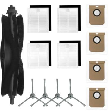 Imagem de Peças de reposição compatíveis com aspiradores robôs Eufy série L60/L50, acessórios incluindo 1 escova principal, 4 filtros Hepa, 4 escovas laterais, 4 sacos de poeira