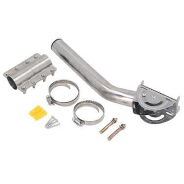 Imagem de Satellite Internet Mount Kit Longo Parede Telhado Pólo Suporte de Montagem Conjunto para V2 Gen 2 Antena Prato Retangular