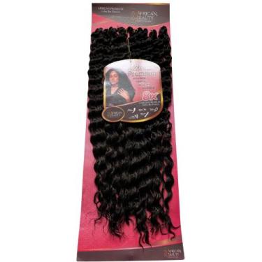 Imagem de Cabelo Cacheado 80cm Fibra Premium Super Natural P/ Crochet - bbless, 