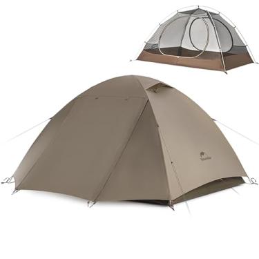 Imagem de Barraca Naturehike Cloud River [Atualização 2025] - Barraca leve para mochila para 2 a 3 pessoas, revestimento preto para proteção solar, à prova de vento e à prova de chuva, configuração fácil para