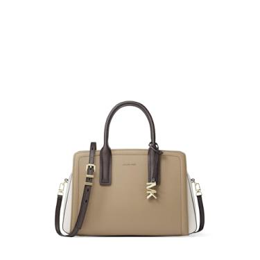 Imagem de Michael Kors Laila Bolsa média, ferragens douradas/couro em relevo tricolor/Husk Multi