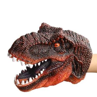 Imagem de Fantoches De Mão De Dinossauro Para Crianças T-Rex, Tubarão Jurassico,
