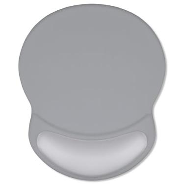 Imagem de ITNRSIIET Mouse pad ergonômico com descanso de pulso em gel confortável, base de poliuretano antiderrapante, superfície texturizada lisa, reduz a fadiga das mãos e a dor no pulso, 220 x 180 mm para