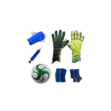 Imagem de Luvas de goleiro + Kit de treinamento e futebol - Tamanho 6 - Lightbek