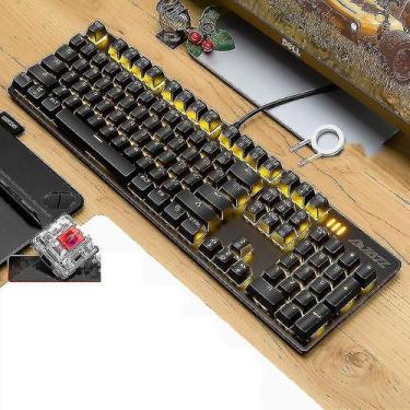 Imagem de Conjuntos de acessórios de computador ajazz 104 teclas cor amarela com