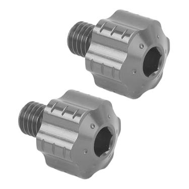 Imagem de Generic Antigo do Adaptador Espelho Parafuso de Volta a Motocicleta, Acabamento Anodizado Motocicleta Espelho 2 Peças para o Suporte do Retrovisor (Ti cor)