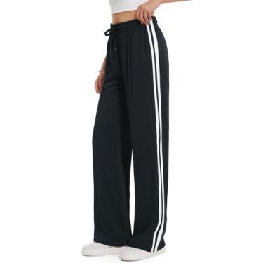 Imagem de Calça esportiva feminina Tapata, perna reta, preta, GG