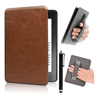Imagem de Caso para Kindle Paperwhite, Capa Inteligente de Couro PU com Recurso de Esteira de Sono Automático para O Kindle Paperwhite 10th Generation 2018 Lançado, Modelo Nº: PQ94WIF-Brown