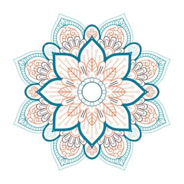 Imagem de ruelen Mandala arte de parede colorida metal flor decoração de parede 3D arte floral 30'' arte dourada decoração de parede moderna casa de fazenda decoração de parede para sala de estar, banheiro