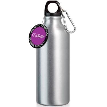 Imagem de Garrafa Squeeze Sport 500 ml com Mosquetão TopGet (Prata)