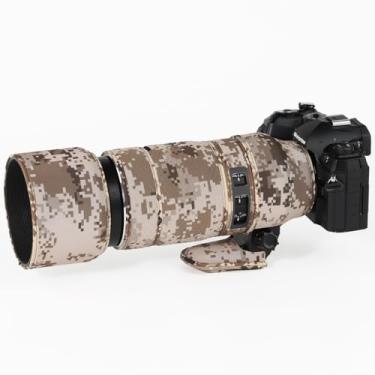 Imagem de CHASING BIRDS Revestimento impermeável de camuflagem de lente para Sigma 100-400 mm F5-6.3 DG DN OS capa protetora de lente à prova de chuva versão III (grade marrom)