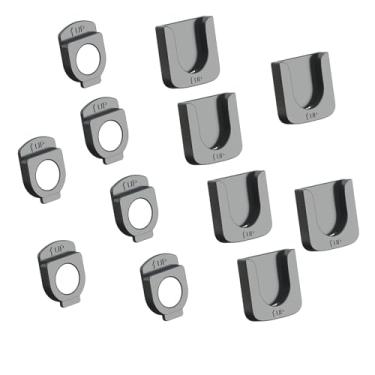 Imagem de Pacote com 6 suportes magnéticos para controle remoto, sem necessidade de perfuração para TV/ventilador/ar condicionado